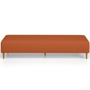 Ver imagem 5 de Puff Decorativo Sala de Estar Bali W01 Pés Palito 190x60cm Tecido Terracota - Lyam Decor