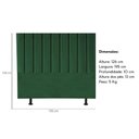 Ver imagem 3 de Cabeceira Estofada Cama Box King 195 Cm Luna Suede e Frame Verde