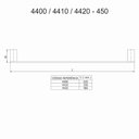 Ver imagem 2 de Porta Toalha 33,5cm Fani Horus Preto Fosco 4410 Bk450