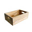 Ver imagem 4 de Caixa Organizadora Multiuso Empilhável Madeira Pinus 30x20 Organizador Cesta Caixote