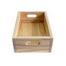 Caixa Organizadora Multiuso Empilhável Madeira Pinus 30x20 Organizador Cesta Caixote - 2