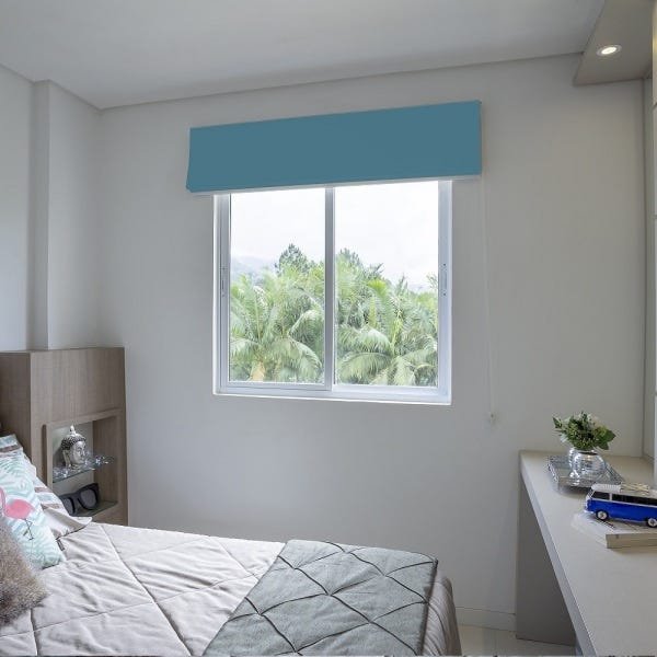 Persiana Romana (1,55Larg. x 2,00Alt.) Blackout Azul- Vogaflex - 2