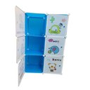 Ver imagem 3 de Armário Modular Infantil Portátil 6 Portas Desmontável Guarda-roupa Organizador de Sapatos e Brinque