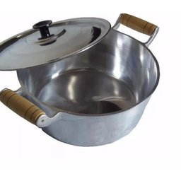 Jogo 5 Caçarola Alumínio Batido Polido Fundido Panela Minas - 4