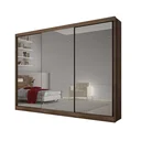 Ver imagem 3 de Guarda Roupa Casal com Espelho 3 Portas 8 Gavetas Udine Novo Horizonte