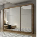 Ver imagem 2 de Guarda Roupa Casal com Espelho 3 Portas 8 Gavetas Udine Novo Horizonte