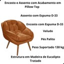 Ver imagem 3 de Kit 2 Poltrona California para Sala Veludo Amamentação Papai