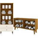 Ver imagem 7 de Cristaleira Liz e Buffet Quartzo para Sala Off White Nature Henn