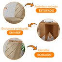 Ver imagem 5 de Mesa de Jantar Evora 120cm Mdf Canto Copo e com 4 Cadeiras Melissa