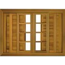 Ver imagem 1 de Janela de Madeira Itaúba Veneziana 100x120 de Correr com Guarnição