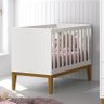 Berço Mini Cama Classic Branco Fosco com Pés Amadeirado - Reller Móveis - 2