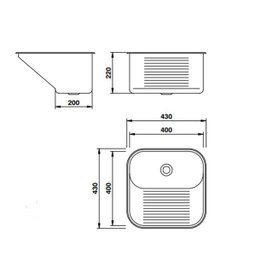 TANQUE MEKAL CT40 40X40X22 - 01019416 - 2