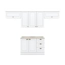 Ver imagem 7 de Cozinha Compacta 280cm Americana 4 Peças 7 Portas 3 Gavetas Henn - Branco Hp Fosco