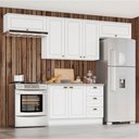 Ver imagem 1 de Cozinha Compacta 280cm Americana 4 Peças 7 Portas 3 Gavetas Henn - Branco Hp Fosco