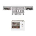 Ver imagem 6 de Cozinha Compacta 280cm Americana 4 Peças 7 Portas 3 Gavetas Henn - Branco Hp Fosco