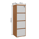 Ver imagem 2 de Arquivo 4 Gavetas e Gaveteiro Tuvalu Freijó Branco