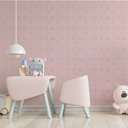 Ver imagem 1 de Papel de Parede Baby Textura Rosa Feminino Gh Papel de Parede 3,5m