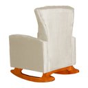 Ver imagem 4 de Poltrona Estofada de Balanço Melinda Veludo Bege - Lm Decor