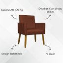 Ver mais imagens de Kit 3 Poltronas Decorativas Confortáveis para Sala Mari Suede Cores