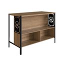 Ver imagem 3 de Mesa Bancada para Cozinha 127cm com Prateleira e 2 Nichos Cor:mel