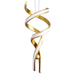 Pendente Fluire Bella Dourado 28x74cm 30W Re005 St1431 - 3