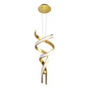 Ver imagem 1 de Pendente Fluire Bella Dourado 28x74cm 30W Re005 St1431