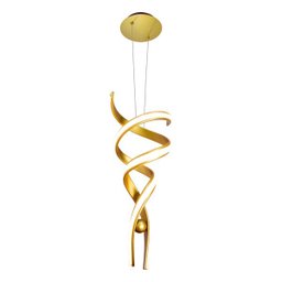 Pendente Fluire Bella Dourado 28x74cm 30W Re005 St1431 - 5
