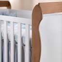 Ver imagem 4 de Berco 100% MDF Mireli Branco Fosco / Amadeirado Carolina Baby