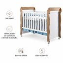 Ver imagem 3 de Berco 100% MDF Mireli Branco Fosco / Amadeirado Carolina Baby