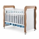 Ver imagem 2 de Berco 100% MDF Mireli Branco Fosco / Amadeirado Carolina Baby