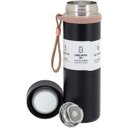 Ver imagem 2 de Garrafa Térmica Squeeze Academia Treino 21x6x6cm 500ml Inox Preto Parede Dupla Business
