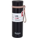 Ver imagem 1 de Garrafa Térmica Squeeze Academia Treino 21x6x6cm 500ml Inox Preto Parede Dupla Business