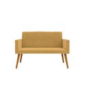 Ver imagem 7 de Kit Namoradeira + 2 Poltronas Decorativas Recepção Balaqui Cor:capuccino