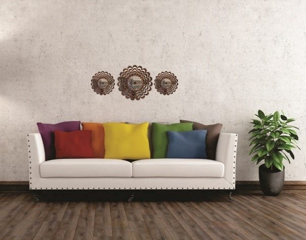 Mandala decorativa ambiente sala quarto kit 3 peças 38170 - 2