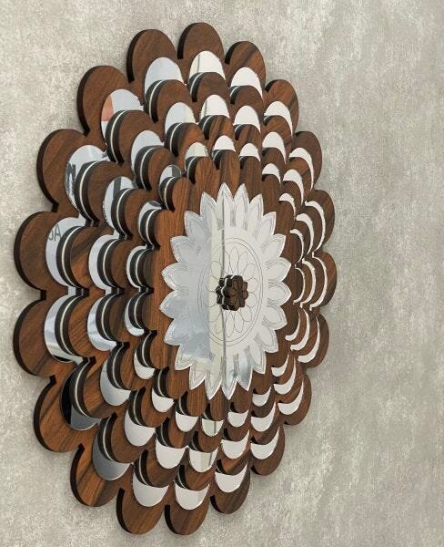 Mandala decorativa ambiente sala quarto kit 3 peças 38170 - 11