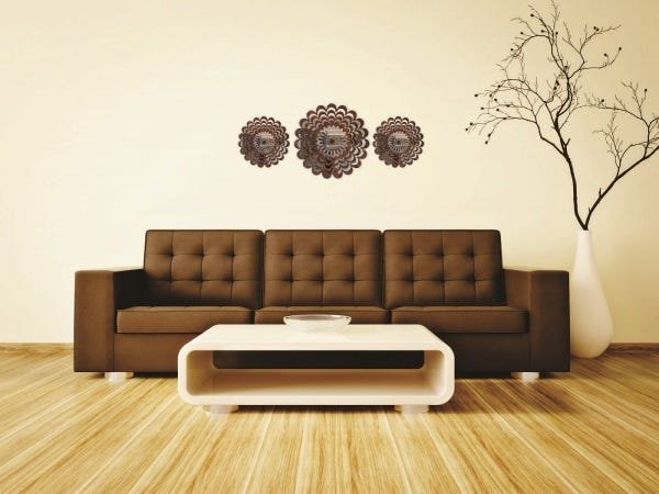 Mandala decorativa ambiente sala quarto kit 3 peças 38170 - 6