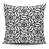 Almofada decorativa Rosas Geometricas Preto e Branco 45x45cm - 2