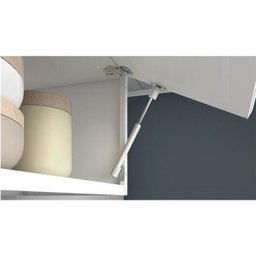 Armário Aéreo De Aço 1 Porta Luce Branco e Preto Itatiaia Móveis - 2