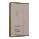 Ver imagem 1 de Guarda Roupa Dormitório Modulado Paris Módulo 4 Portas 4 Gavetas - Luciane 328:Avelã e Cinammon