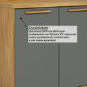 Ver imagem 6 de Balcões de Cozinha 5 Portas 2 Gavetas MDF com Tampos 200cm Malta Espresso Móveis Amêndoa/Platina