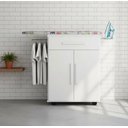 Ver imagem 3 de Tabua Mesa Passadeira de Roupa Bela C/gabinete Branco