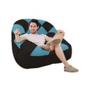 Ver imagem 2 de Poltrona Paloma Escritório Sala Pé Plástico Suede Marrom e Suede Azul Turquesa - Dominic Decor
