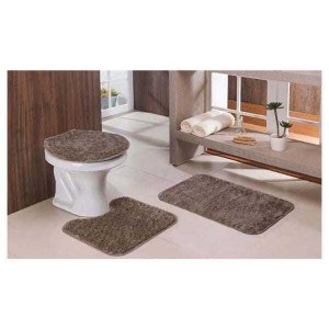 Jogo de Tapete para Banheiro Classic 3 Peças Oasis