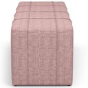 Ver imagem 3 de Puff Decorativo Living Sala de Estar 160 Cm Roma W01 Linho Rosa - Lyam Decor