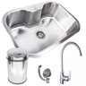 Cuba 9122 Escov + Torneira Roma + Lixeira 9L Inox Guimmis® - 1