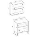 Ver imagem 3 de Kit Armário Aéreo e Balcão com Tampo 2 Portas 80 cm Valena Cinamon/Nude