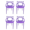 Cadeira Allegra Roxa - kit com 4 - 1