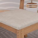 Ver imagem 7 de Cadeira Jantar Estofada Pé Madeira Kit 4 Elora Veludo Bege H02 - Mpozenato