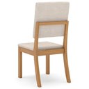 Ver imagem 2 de Cadeira Jantar Estofada Pé Madeira Kit 4 Elora Veludo Bege H02 - Mpozenato