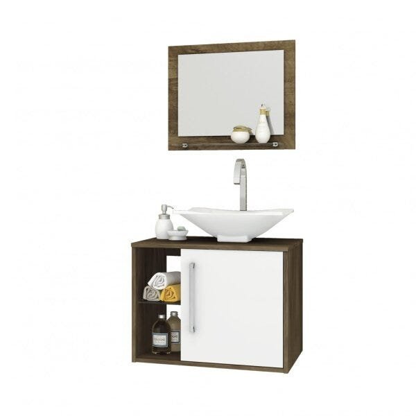 Gabinete para Banheiro com Cuba e Espelheira Baden Móveis Bechara - 5